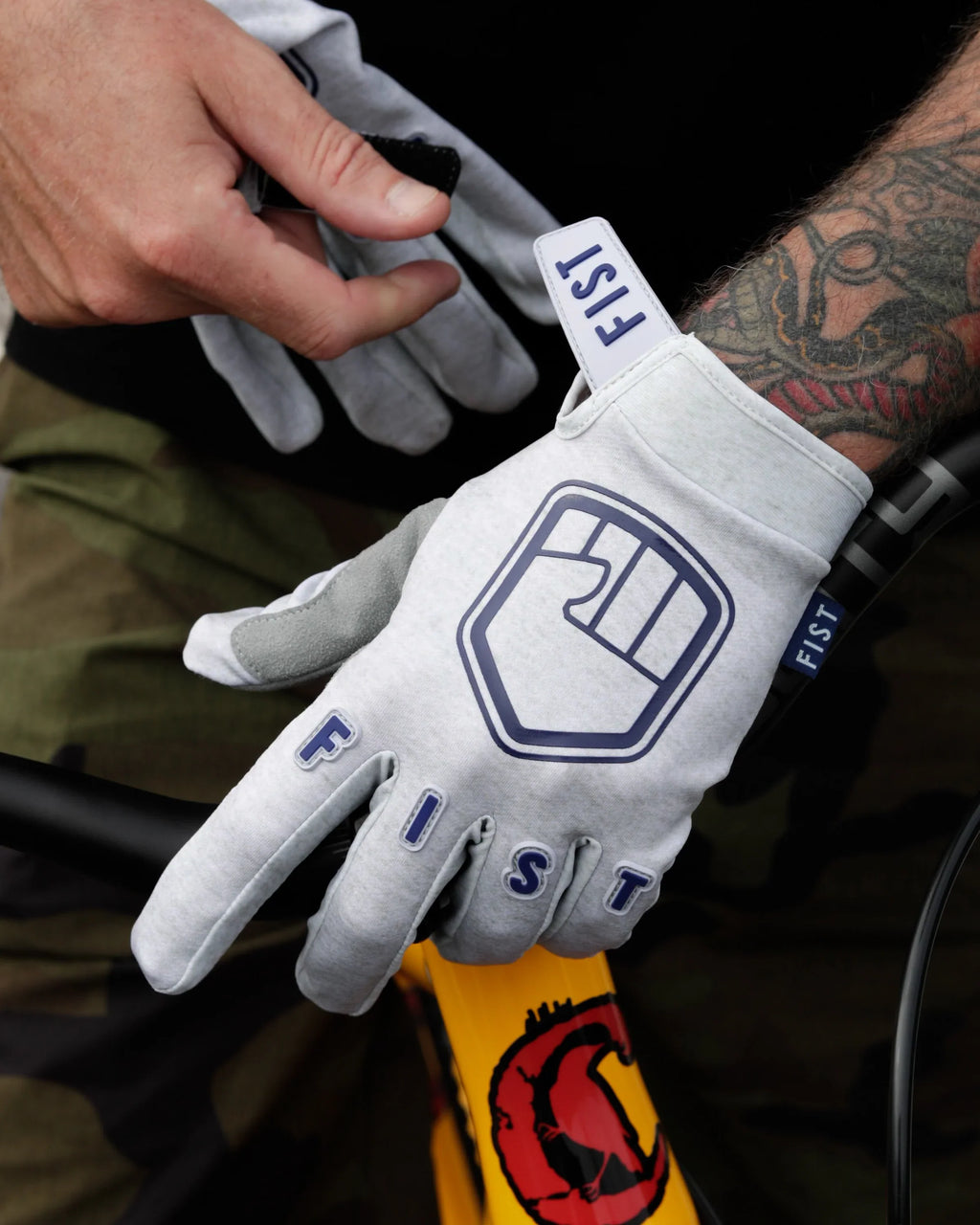 Fist Handwear Strapped Grey Trackie Gloves