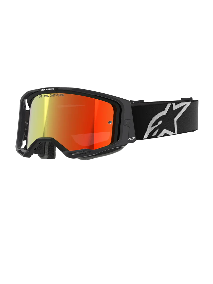 Alpinestars Vision 8 Goggle - Corp - Black - Red Mirror Lens