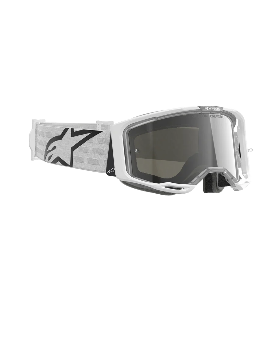 Alpinestars Vision 8 Goggle - Corp - White - Silver Mirror Lens