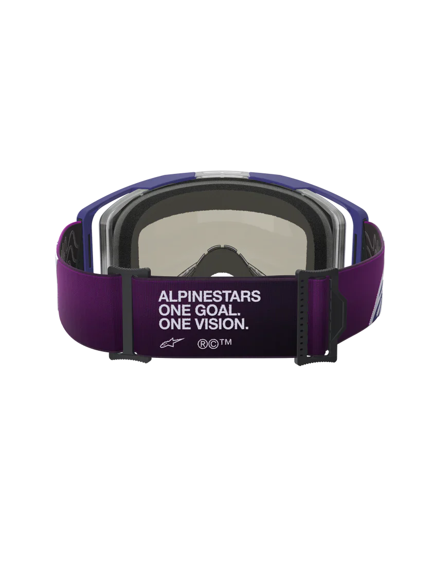 Alpinestars Vision 8 Goggle - Corp - Purple/Light Gray - Silver Mirror Lens