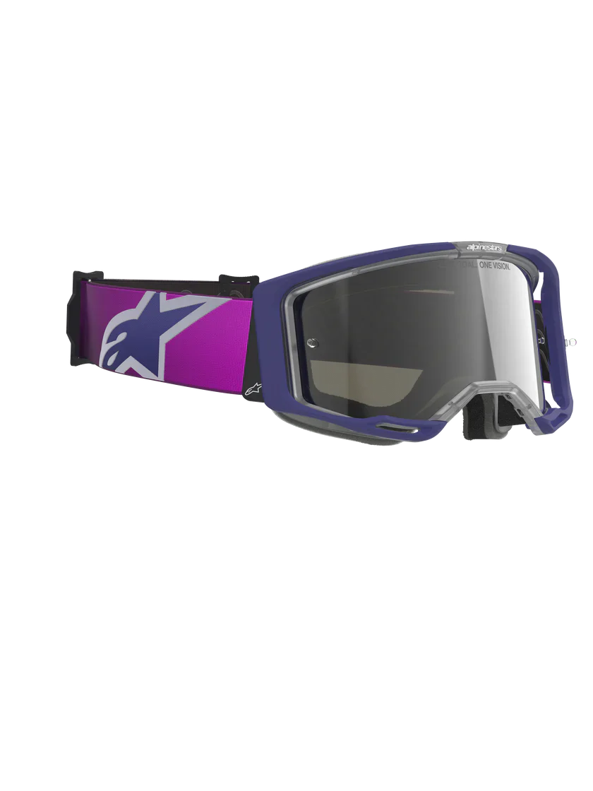 Alpinestars Vision 8 Goggle - Corp - Purple/Light Gray - Silver Mirror Lens