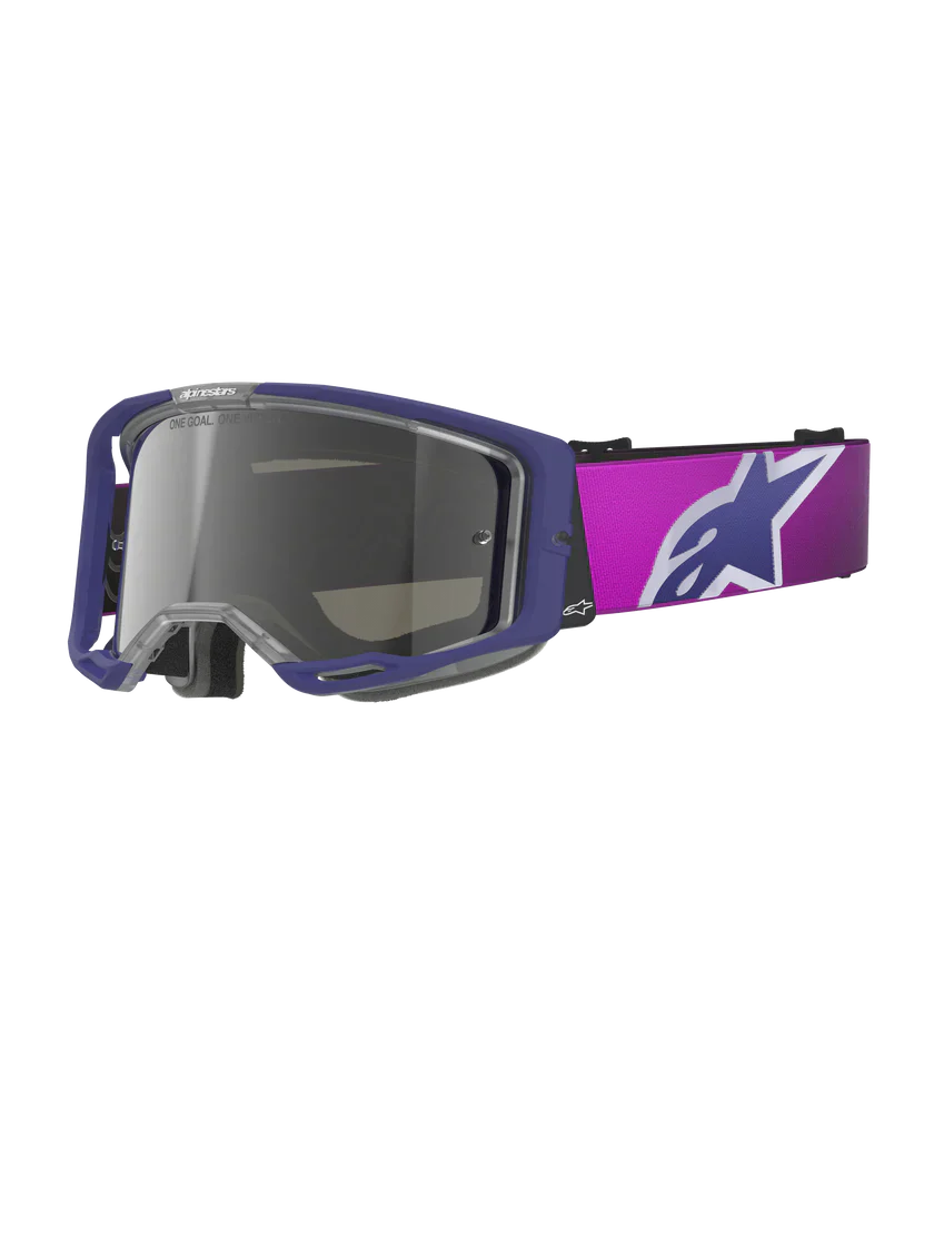 Alpinestars Vision 8 Goggle - Corp - Purple/Light Gray - Silver Mirror Lens