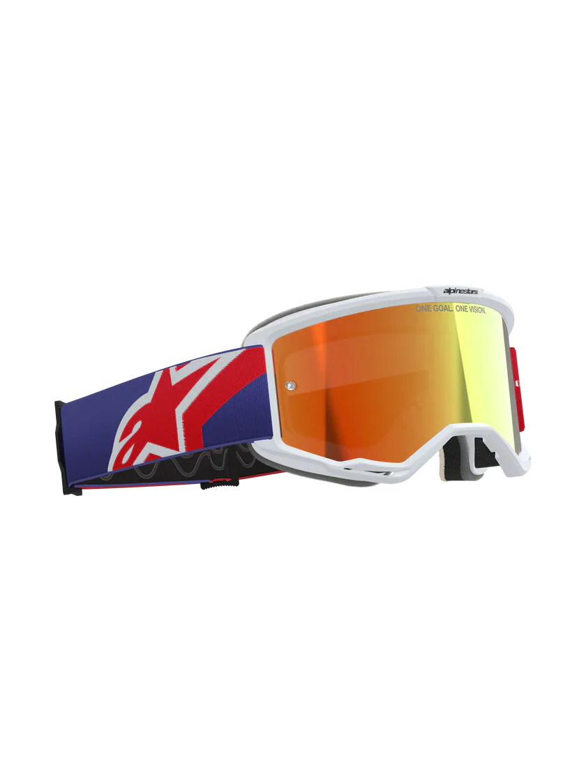 Alpinestars Vision 5 Goggle - Corp - Red/Purple - Red Mirror Lens