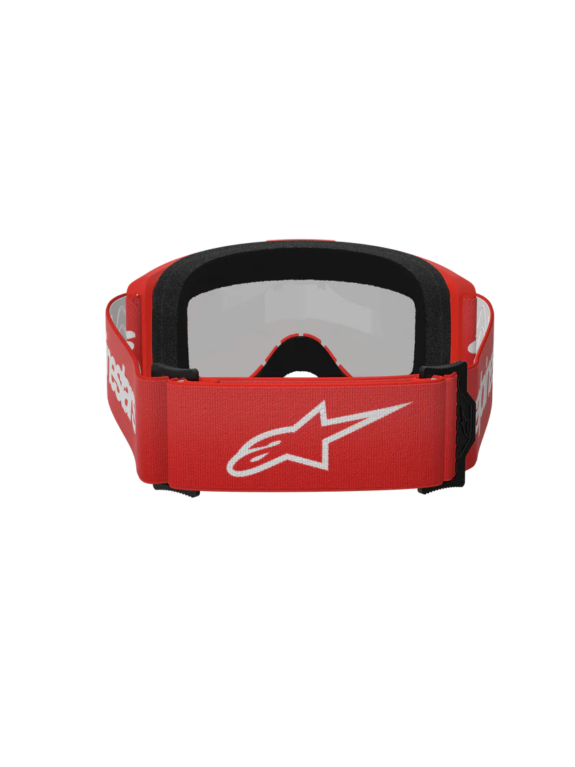 Alpinestars Vision 3 Goggle - Wordmark - Red - Silver Mirror Lens