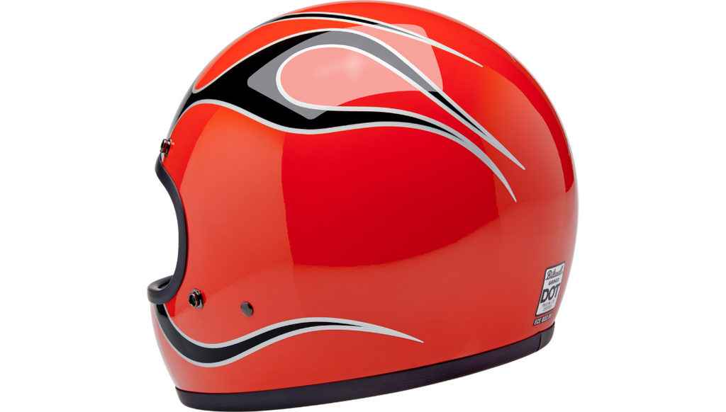 Biltwell Gringo Flames Helmet