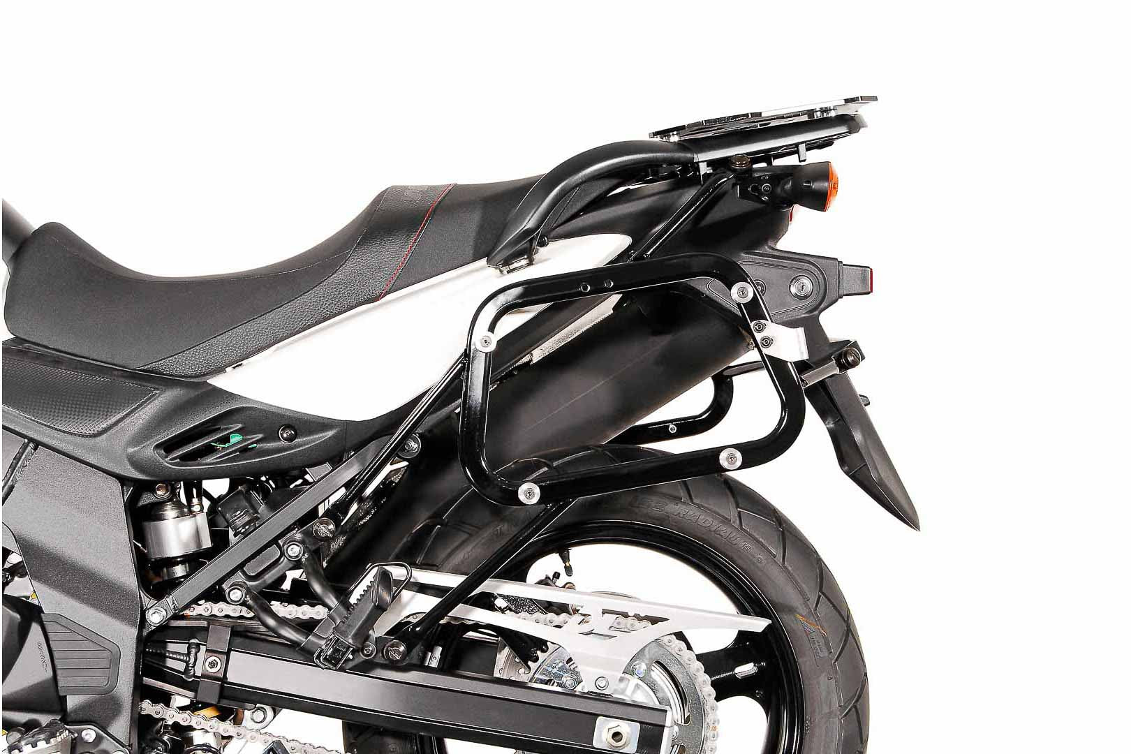 SW-Motech TRAX ADV Aluminum Case System - Silver - Suzuki V-Strom 650 '11-'16
